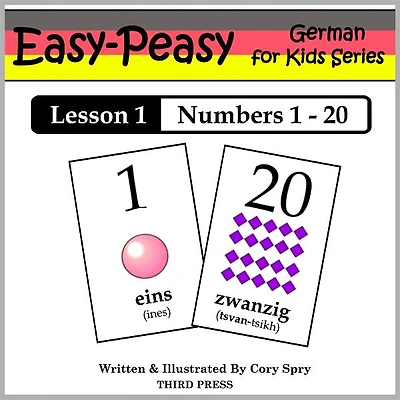 German Lesson 1: Numbers 1-20 (Learn German Flash Cards)