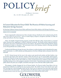 A Custom Education for Every Child: The Promise of Online Learning and Education Savings Accounts