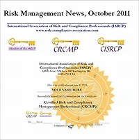 Risk Management News, October 2011 (161 pages)