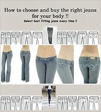 Blue Jeans - How to choose and buy the right jeans for Women's Wear Daily and Select best fitting jeans every time!!