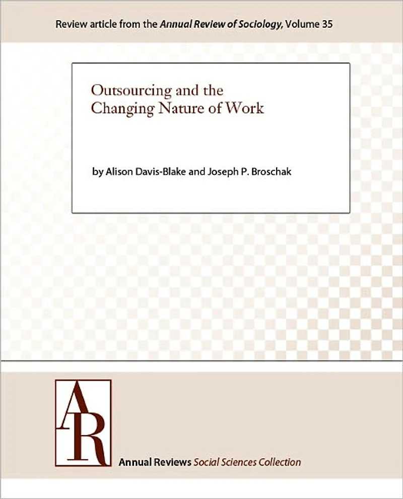 Outsourcing and the Changing Nature of Work