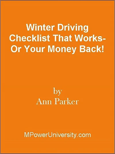 Winter Driving Checklist That Works- Or Your Money Back!