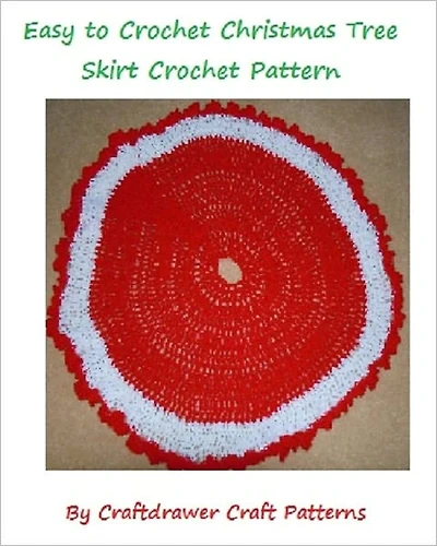 Easy to Crochet Christmas Tree Skirt Pattern - An Easy to Crochet Tree Skirt Pattern plus A Tree Skirt with Holly Leaves Pattern