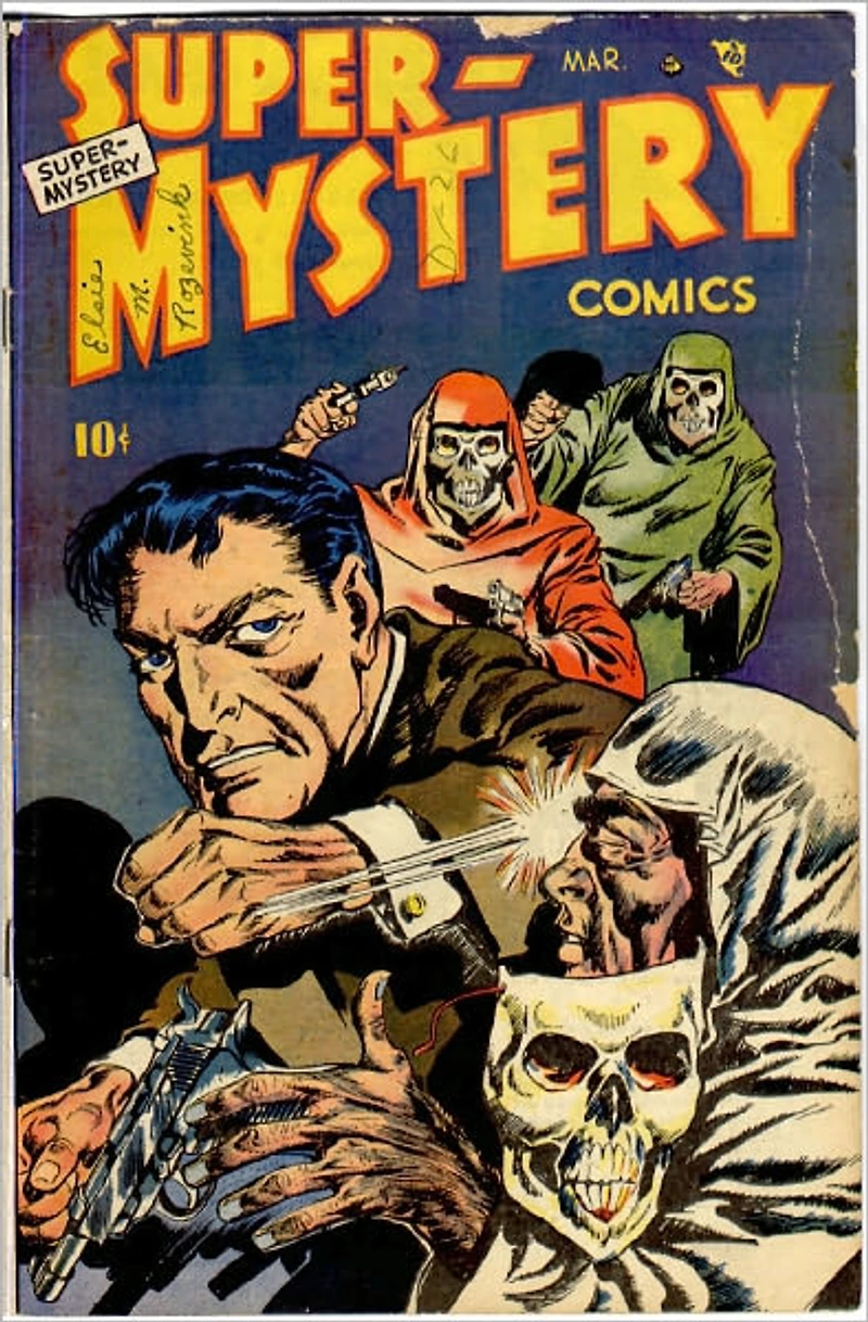 Super-Mystery Comics Number 4 Horror Comic Book