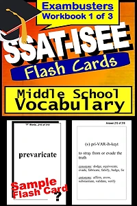 SSAT-ISEE Study Guide Fundamental Vocabulary-SSAT Flashcards--SSAT-ISEE Prep Workbook 1 of 3