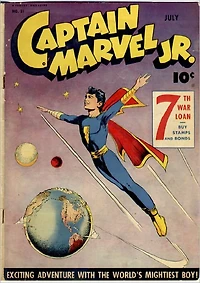 Captain Marvel Jr Number Super-Hero Comic Book