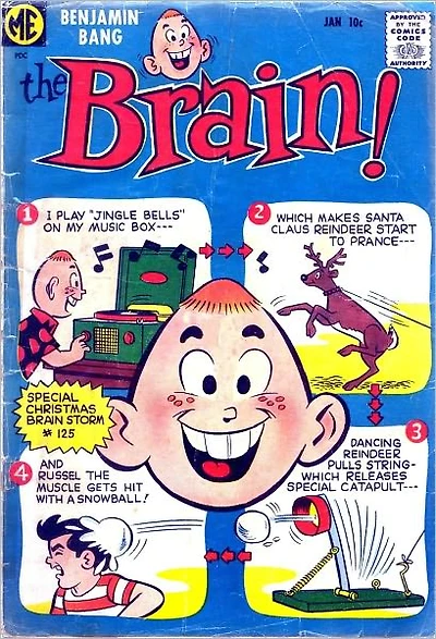 The Brain Number 6 Funny Comic Book
