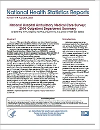 National Hospital Ambulatory Medical Care Survey: 2006 Outpatient Department Summary