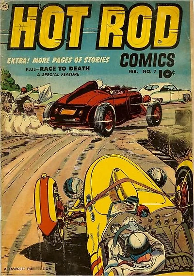 Hot Rod Comics Number Car Comic Book