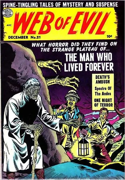 Web Of Evil Number Horror Comic Book