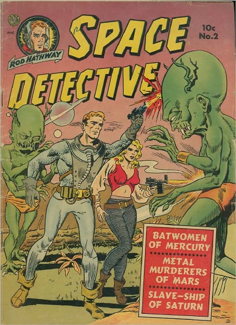 Space Detective Number Science Fiction Comic Book