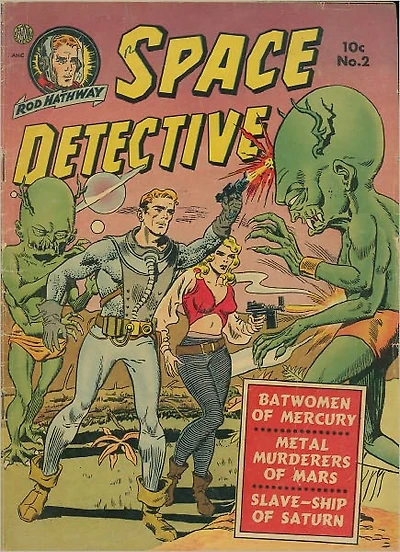 Space Detective Number Science Fiction Comic Book