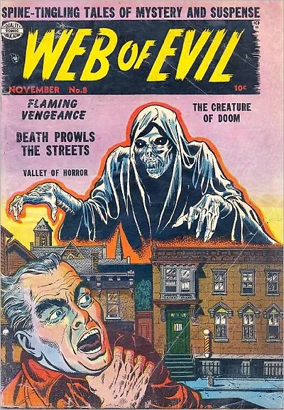 Web Of Evil Number 8 Horror Comic Book