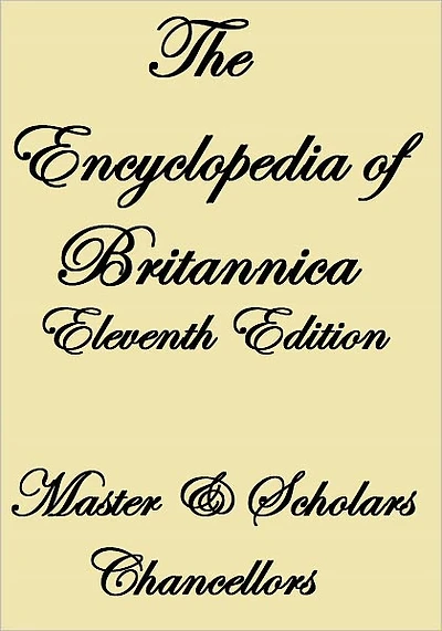 The Encyclopedia of Britannica-Eleventh Edition