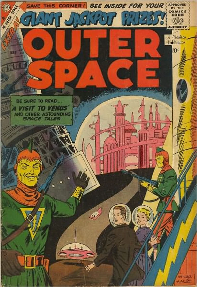 Outer Space Number Science Fiction Comic Book