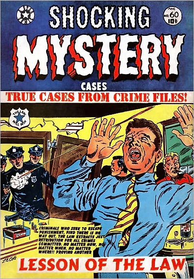 Shocking Mystery Cases Number Crime Comic Book