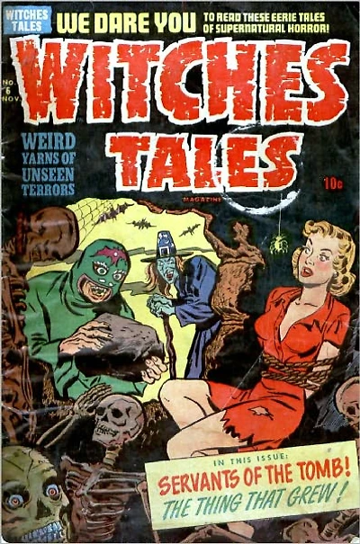 Witches Tales Number Horror Comic Book