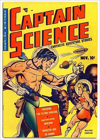 Captain Science Number Superhero Comic Book
