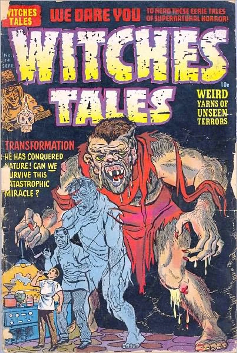 Witches Tales Number Horror Comic Book