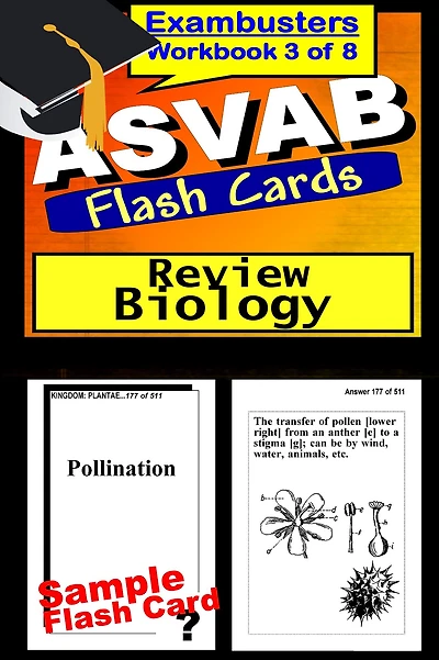 ASVAB Study Guide Biology Review--ASVAB Science Flashcards--ASVAB Prep Workbook 3 of 8