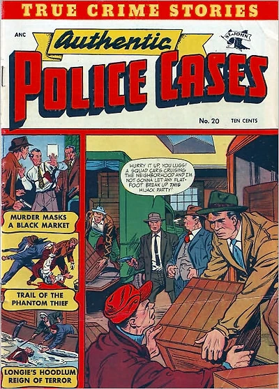 Authentic Police Cases Number Crime Comic Book