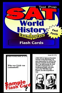 SAT World History Study Guide--SAT 2 History Flashcards--SAT 2 Prep Workbook