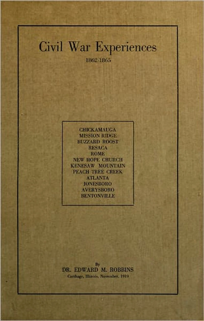 CIVIL WAR EXPERIENCES, 1862-1865