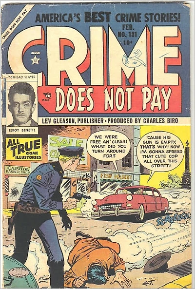 Crime Does Not Pay Number Crime Comic Book