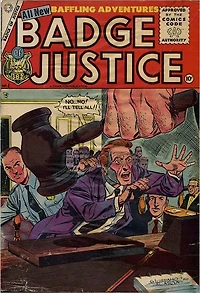 Badge of Justice Number 4 Crime Comic Book