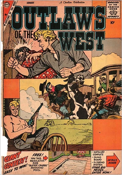Outlaws Of The West Number 21 Western Comic Book