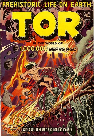 Vintage Fantasy Comics: Prehistoric Life on Earth Tor No. 3 Circa 1954