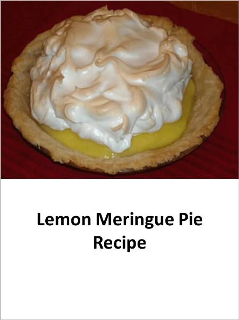 Lemon Meringue Pie Recipe