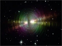 Rainbow Image of a Dusty Star