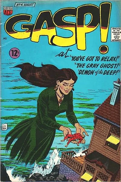 Gasp Number 4 Horror Comic Book