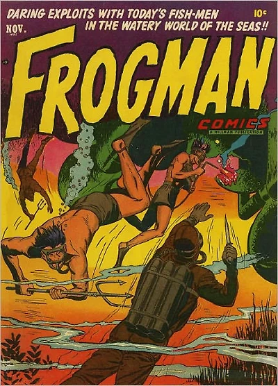 Frogman Number 5 War Comic Book