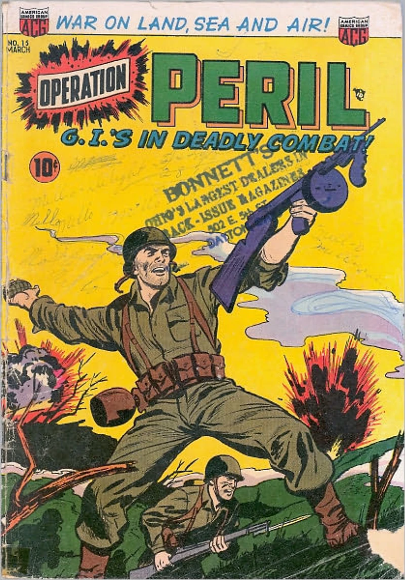 Operation Peril Number 15 War Comic Book