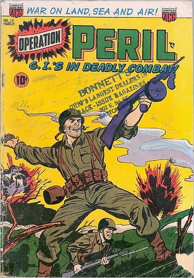 Operation Peril Number 15 War Comic Book