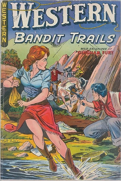 Western Bandit Trails Number Western Comic Book