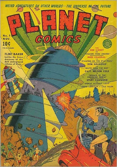 Planet Comics Number 9 Fantasy Comic Book