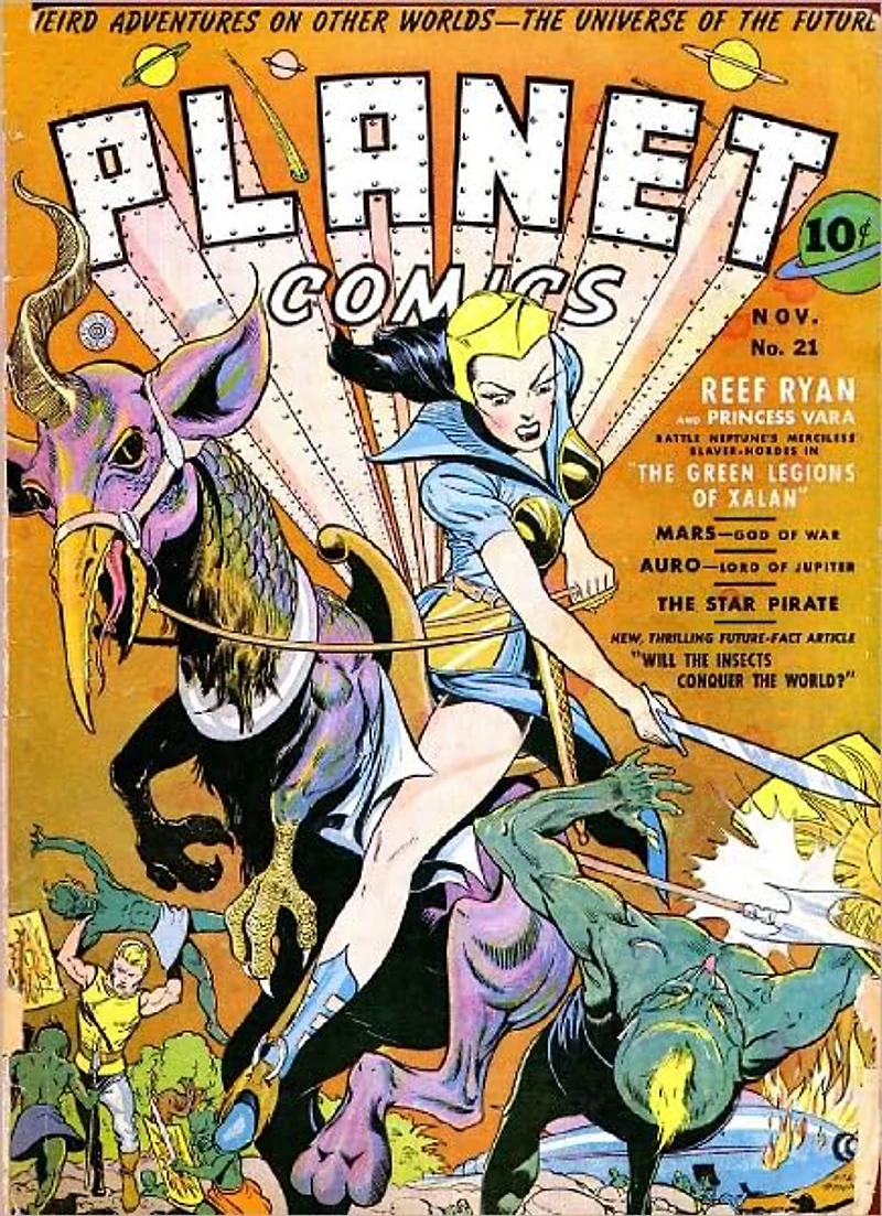 Planet Comics Number 21 Fantasy Comic Book
