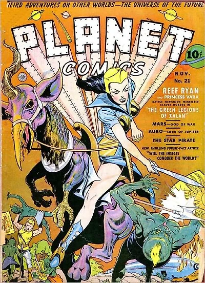 Planet Comics Number 21 Fantasy Comic Book