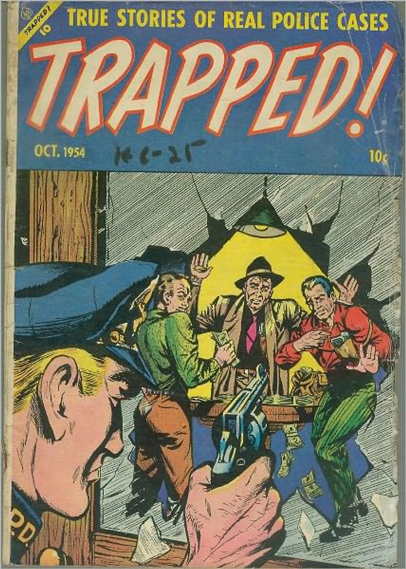 Trapped Number 1 Crime Comic Book