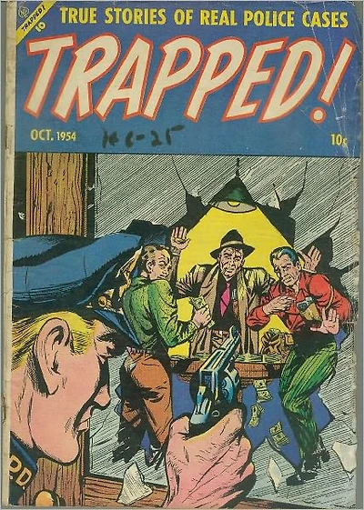 Trapped Number 1 Crime Comic Book