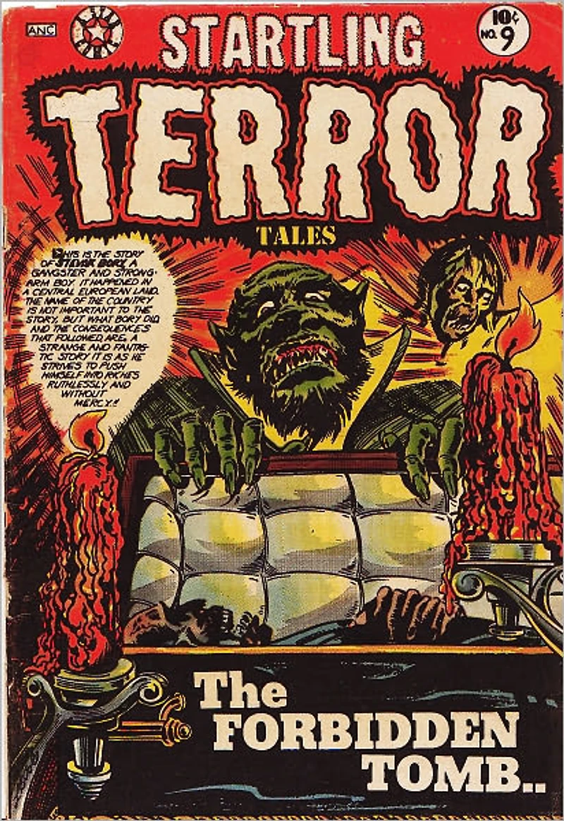 Startling Terror Tales Number Horror Comic Book
