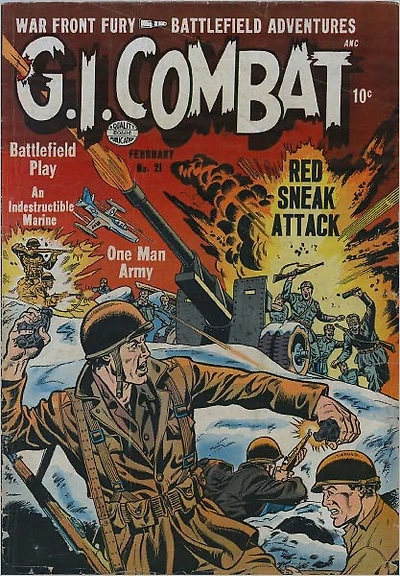 GI Combat Number War Comic Book