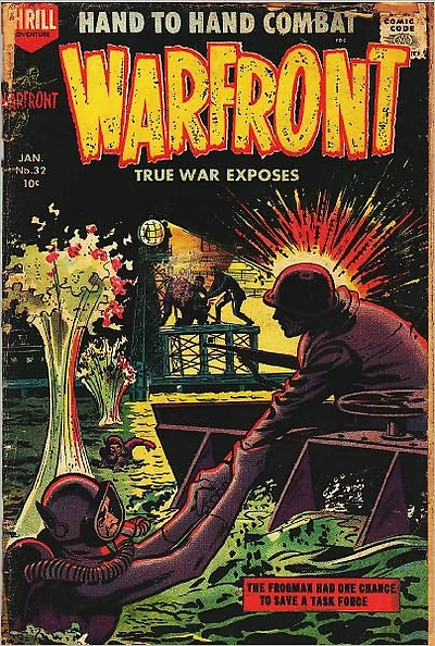 Warfront Number 32 War Comic Book
