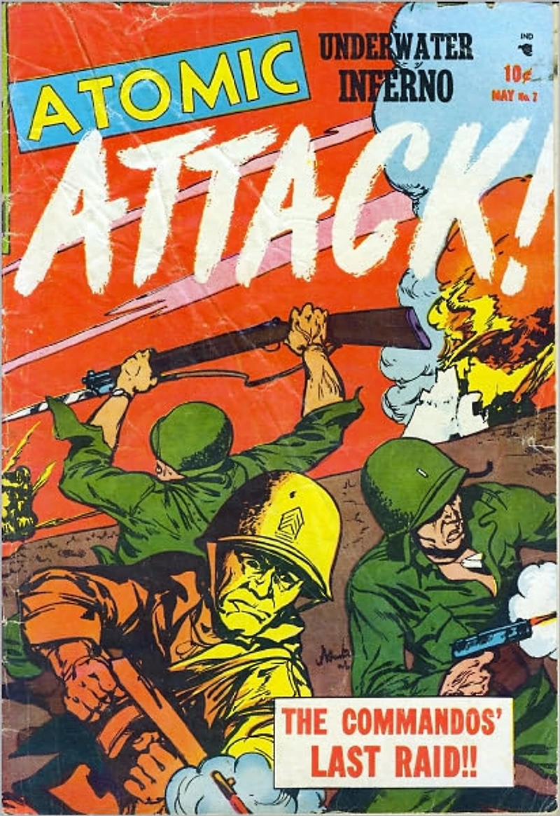 Atomic Attack number 7 War Comic Book