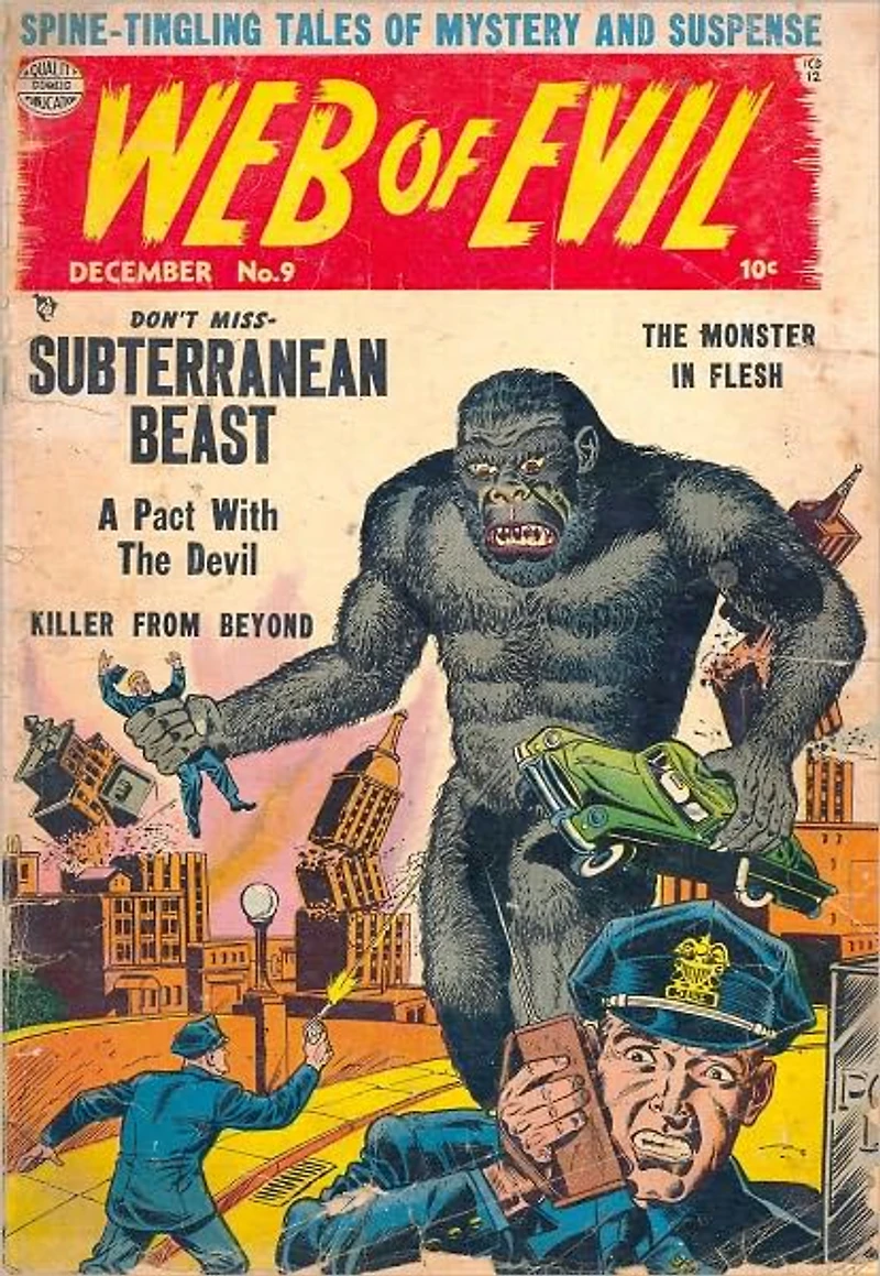 Web of Evil Number 9 Horror Comic Book