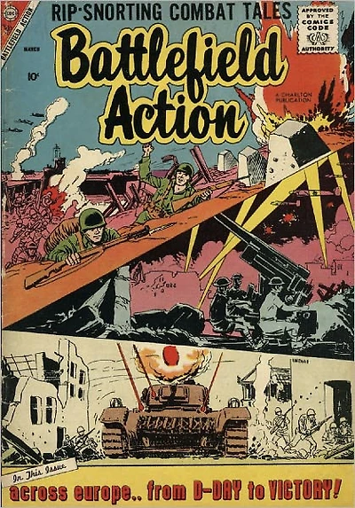 Battlefield Action Number 18 War Comic Book