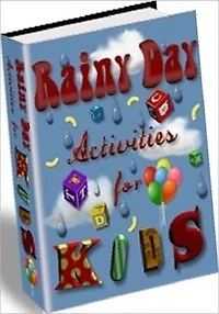 Raining Day activities for kids - potato stamps, sock puppets, finger painting